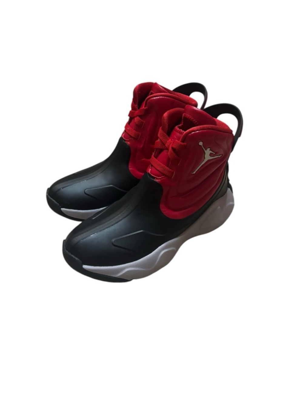 NIKE JORDAN Red DRIP Kids RAIN BOOTS - CT5799-006 Sz 2Y